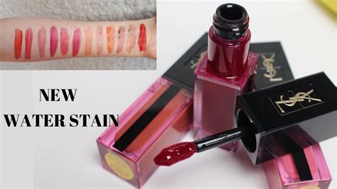 Yves Saint Laurent Water Stain Lip Stain Review & Swatches